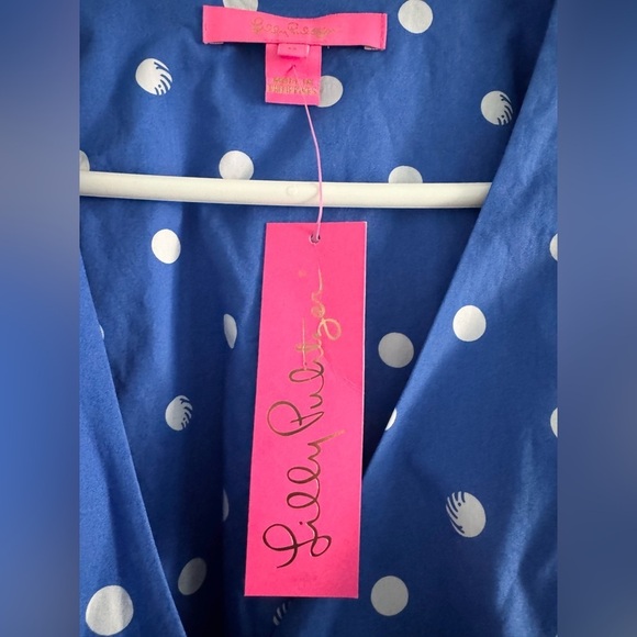 Lilly Pulitzer Kara Cotton Wrap Top - Picture 6 of 17